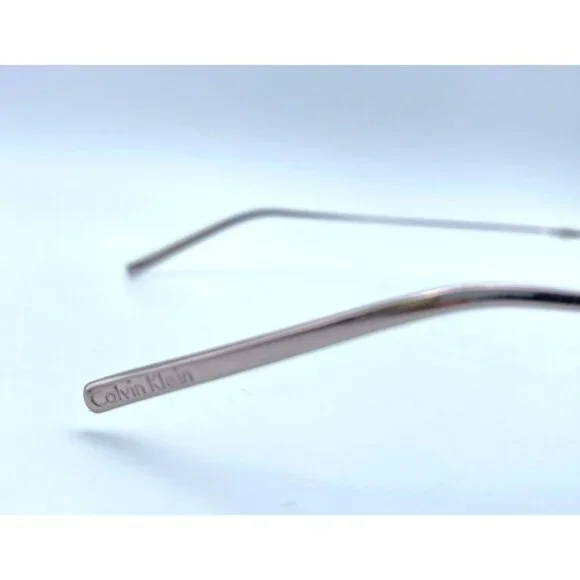 Calvin Klein Eyeglasses Glass Frames Metal Silver Italy 135 441 596 MSRP $199 - Picture 3 of 7